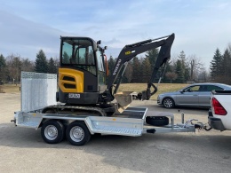 ZASŁAW MK350TH Przyczepa pod minikoparkę 3500kg