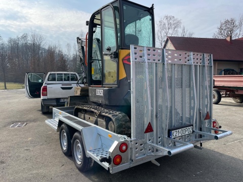 ZASŁAW MK350TH Przyczepa pod minikoparkę 3500kg ZASŁAW MK350TH Przyczepa pod minikoparkę 3500kg